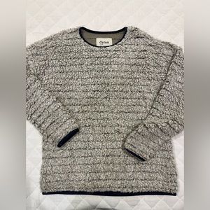 Dylan Sherpa pullover light grey size small